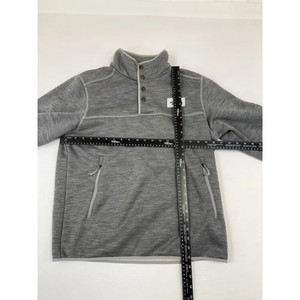 The North Face Men's Sherpa Patrol‎ 1/4 Snap Heavy Fleece Pullover Gray Size L